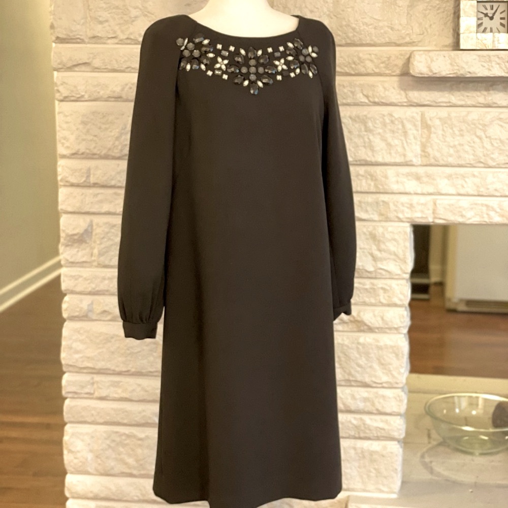 Black Talbots Long Sleeve Polyester Cocktail Dress - image 1